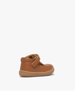 Chaussures premiers pas bébé garçon Salomé en cuir uni et à scratch - NA![MISSING]